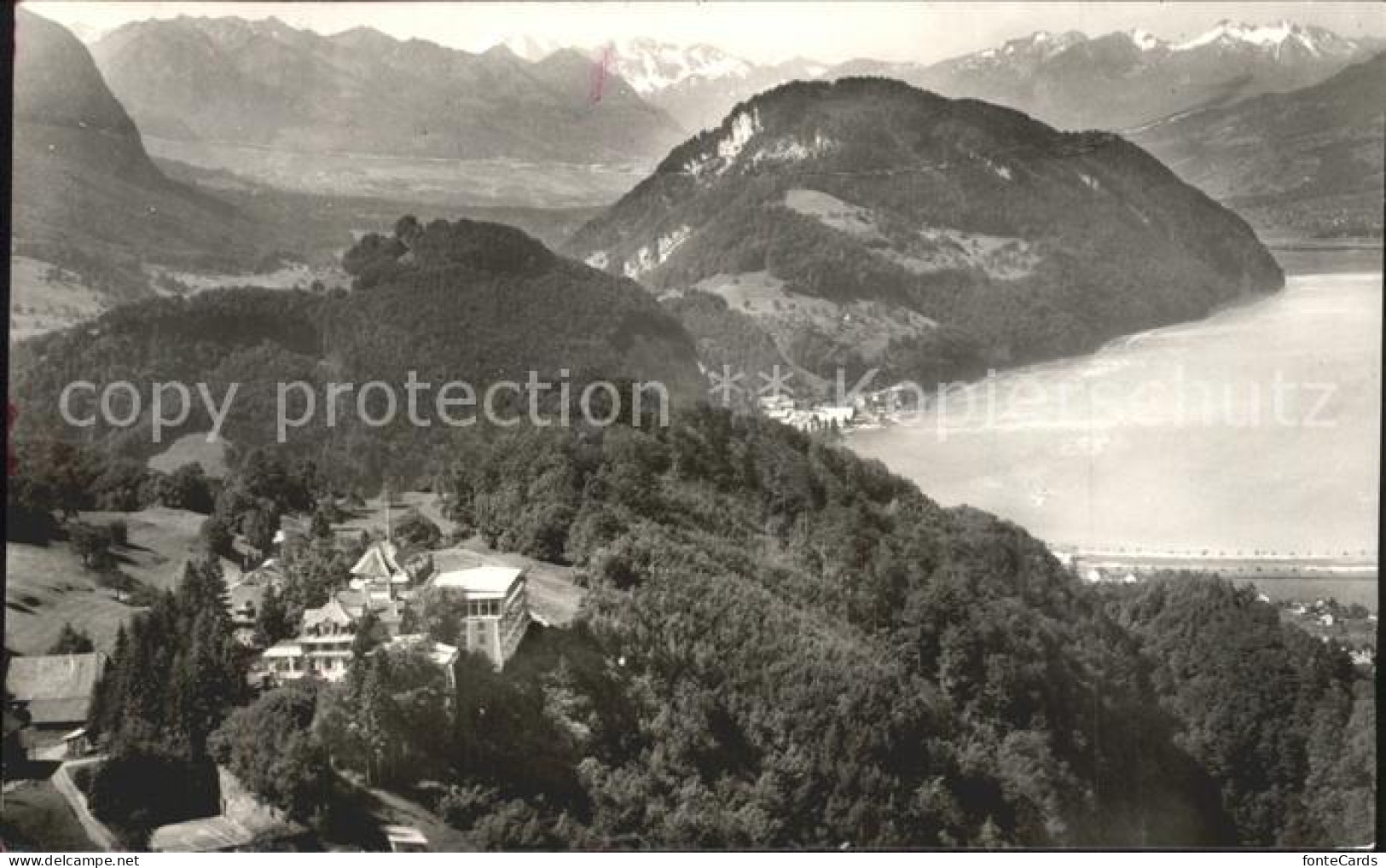 11962302 Fuerigen Berghotel Ueber Vierwaldstaettersee Mit Berner Alpen Fuerigen - Autres & Non Classés