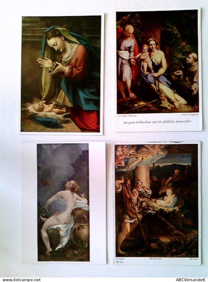 Correggio, 4 Versch. Motive, 4 Künstler AK, 3x Gelaufen 1950-81, 1x Ungelaufen, Konvolut - Sin Clasificación
