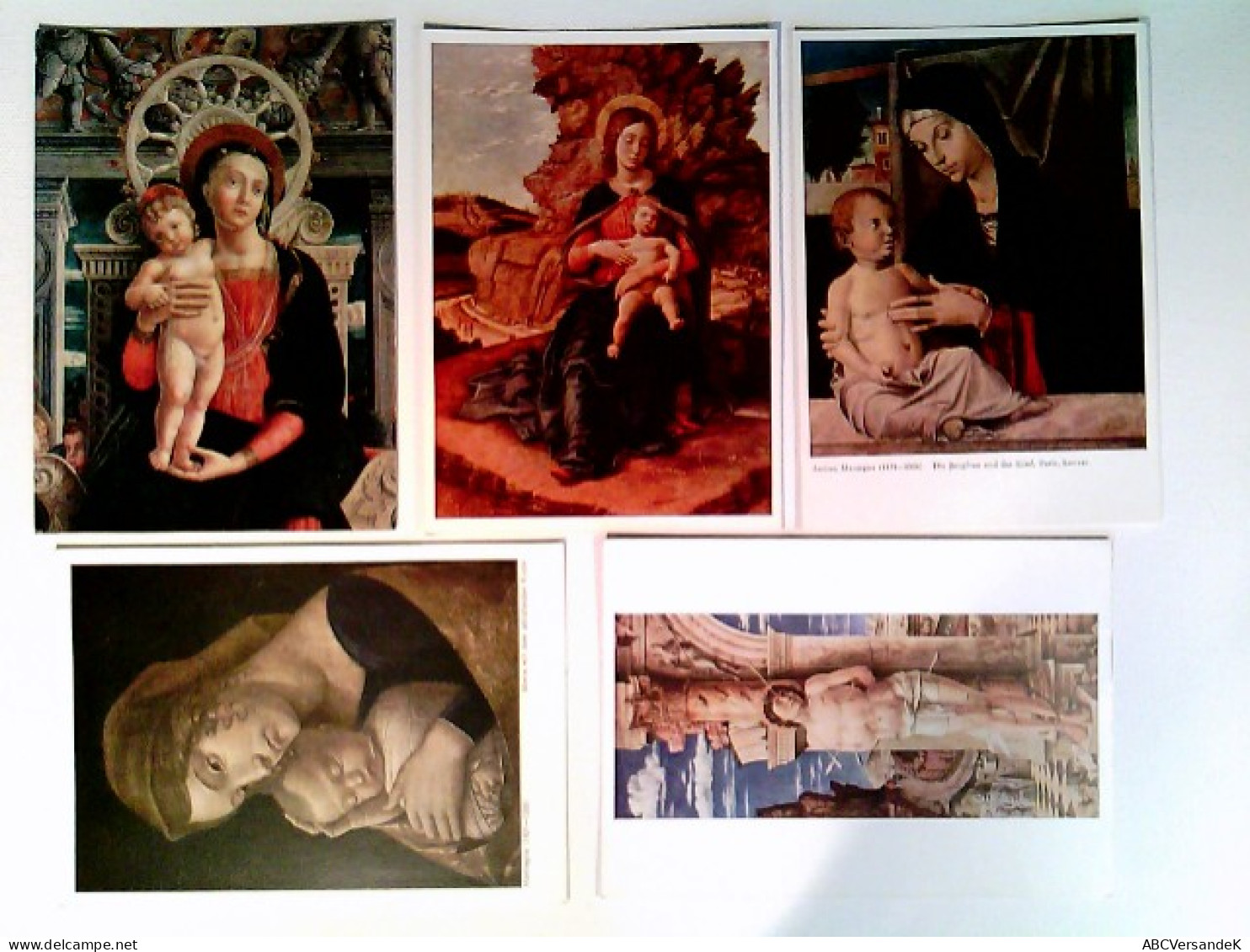 Andrea Mantegna, Versch. Motive, 5 Künstler AK, 1x Gelaufen 1963, 4x Ungelaufen, Ca. 1965, Konvolut - Non Classés