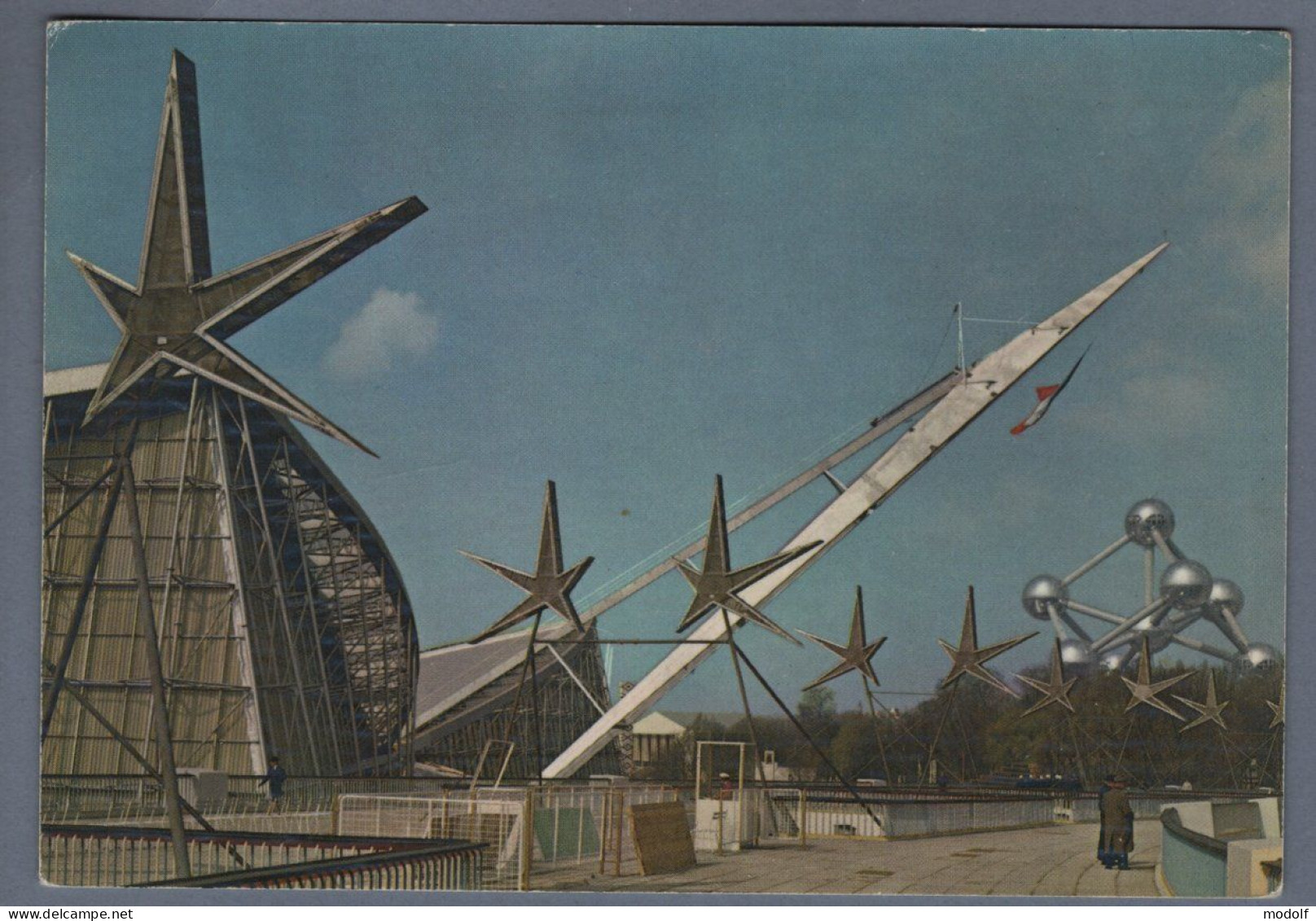 CPSM - Belgique - Exposition Universelle De Bruxelles 1958 - La Passerelle Avec Le Pavillon De La France - Non Circulée - Universal Exhibitions