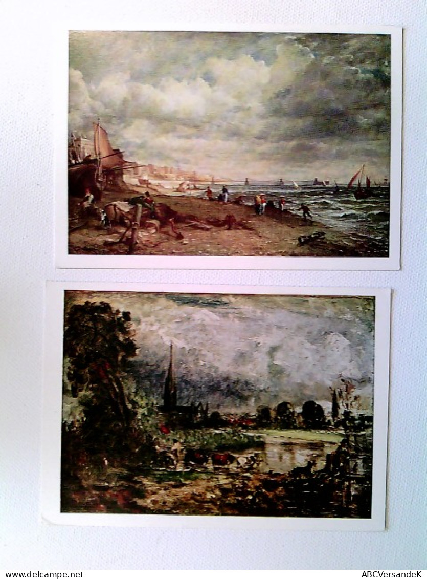 John Constable, Chain Pier Brighton, Salisbury Cathedral, 2 Künstler AK, Ungelaufen, Ca. 1960, Konvolut - Non Classés