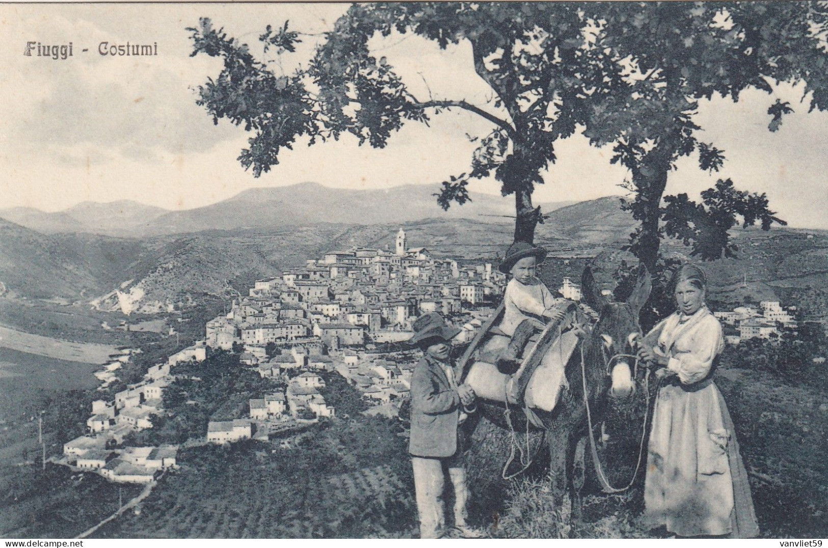 FIUGGI-FROSINONE-COSTUMI-BELLA CARTOLINA  NON VIAGGIATA  1915-1925 - Frosinone