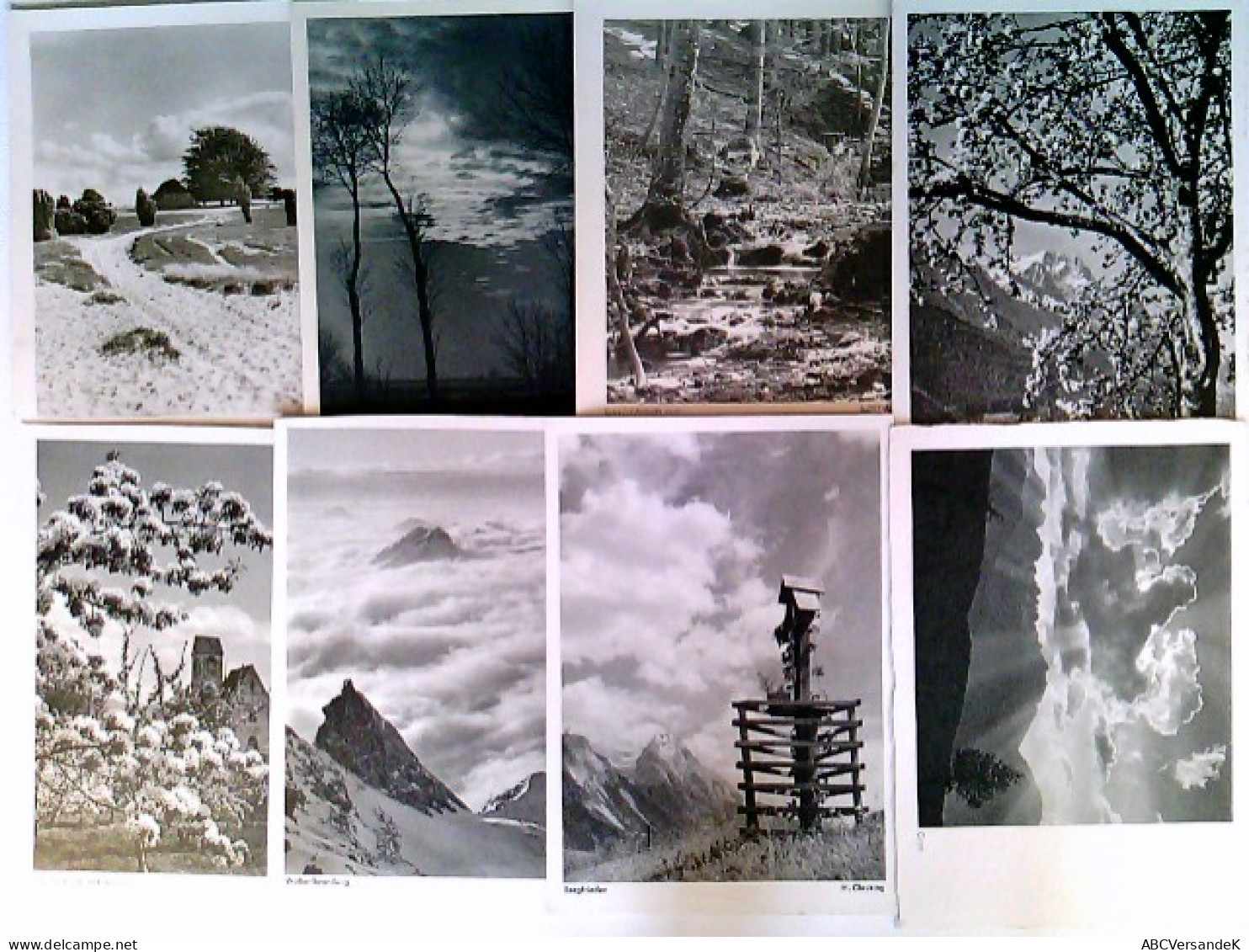 Wolken, Frühling, Natur, Fotokunst, 8 Foto AK, Ungelaufen, 1952, Konvolut - Unclassified