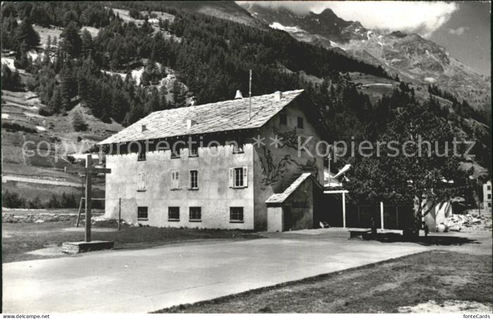 11960791 Saas Grund Katholisches Ferienheim Saas Grund - Sonstige & Ohne Zuordnung