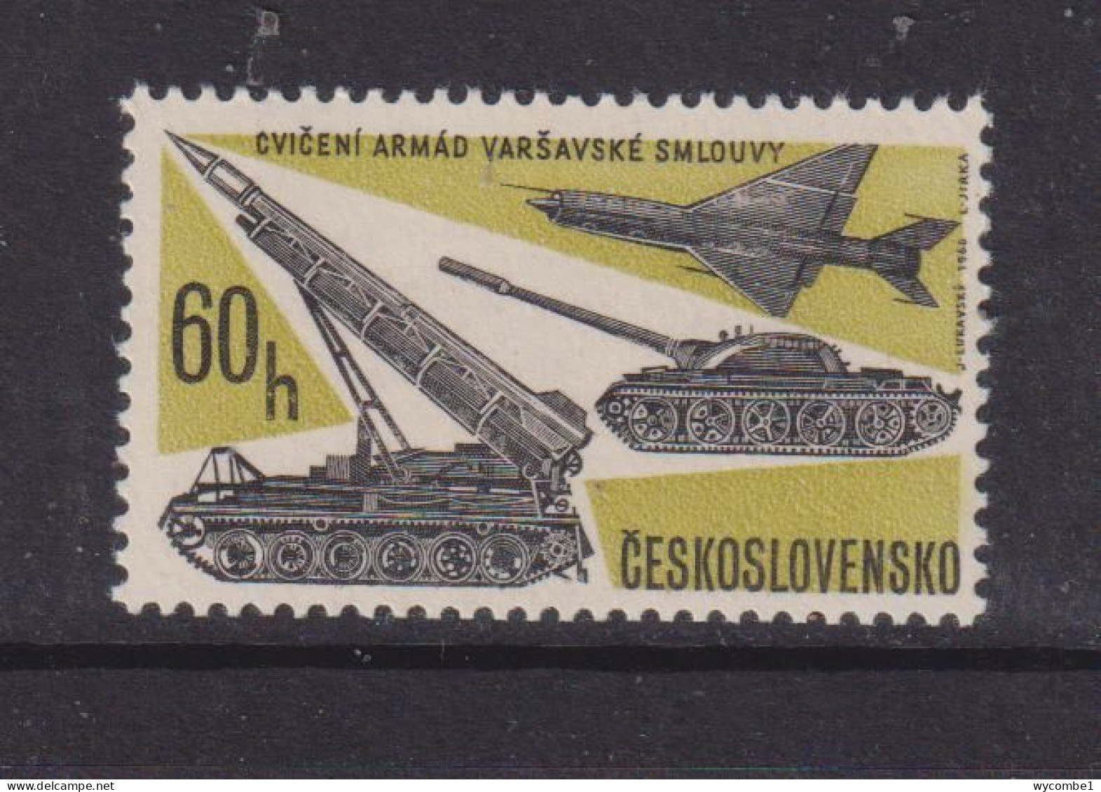 CZECHOSLOVAKIA  - 1966 Military Manoeuvres 60h Never Hinged Mint - Ungebraucht