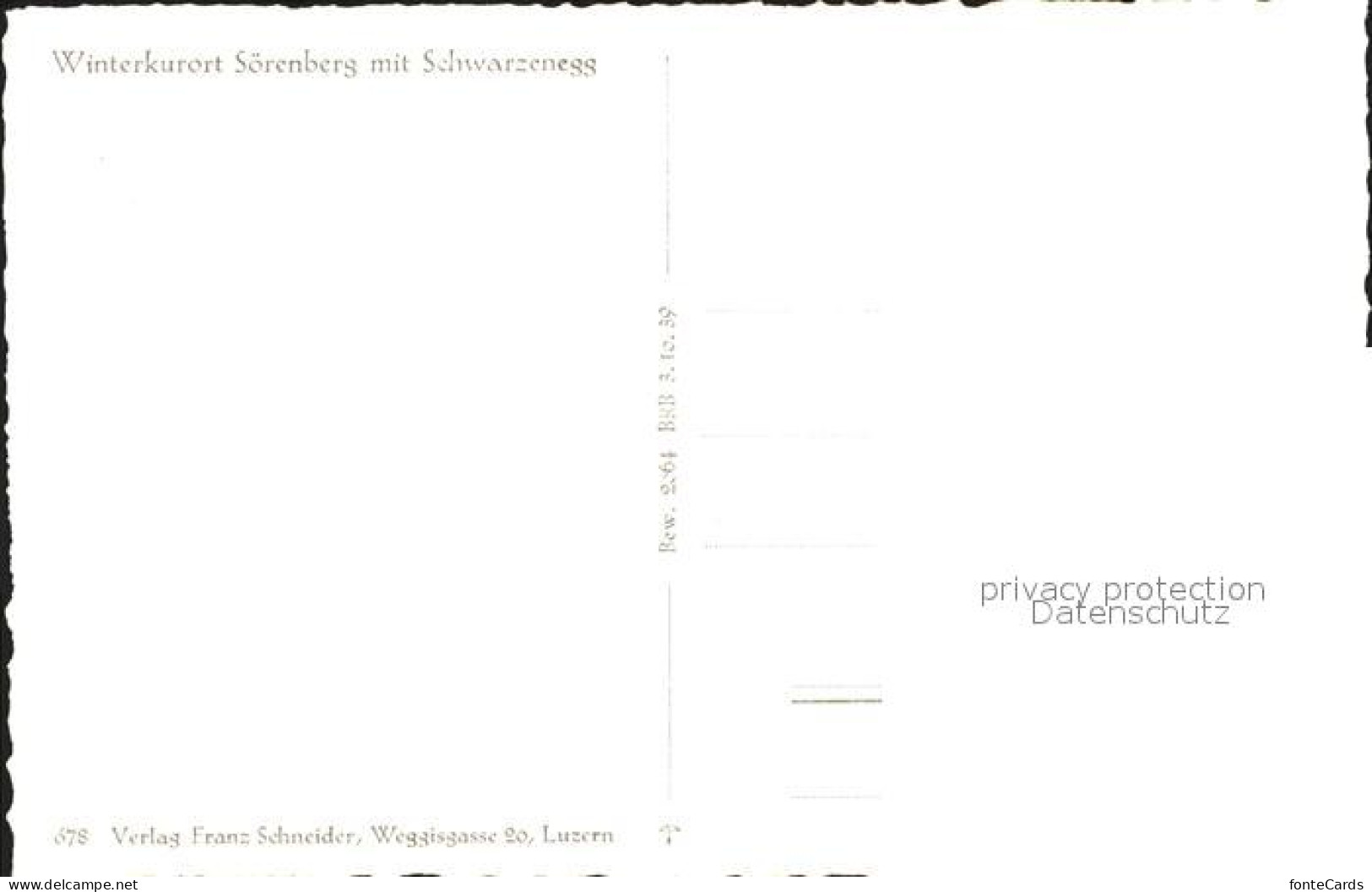 11960778 Soerenberg LU Schwarzenegg Soerenberg LU - Otros & Sin Clasificación