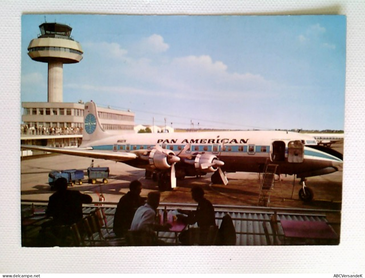 Hannover, Flughafen, Neues Empfangsgebäude + Kontrollturm, PanAm Clipper München, AK, Gelaufen 1967 - Sonstige & Ohne Zuordnung