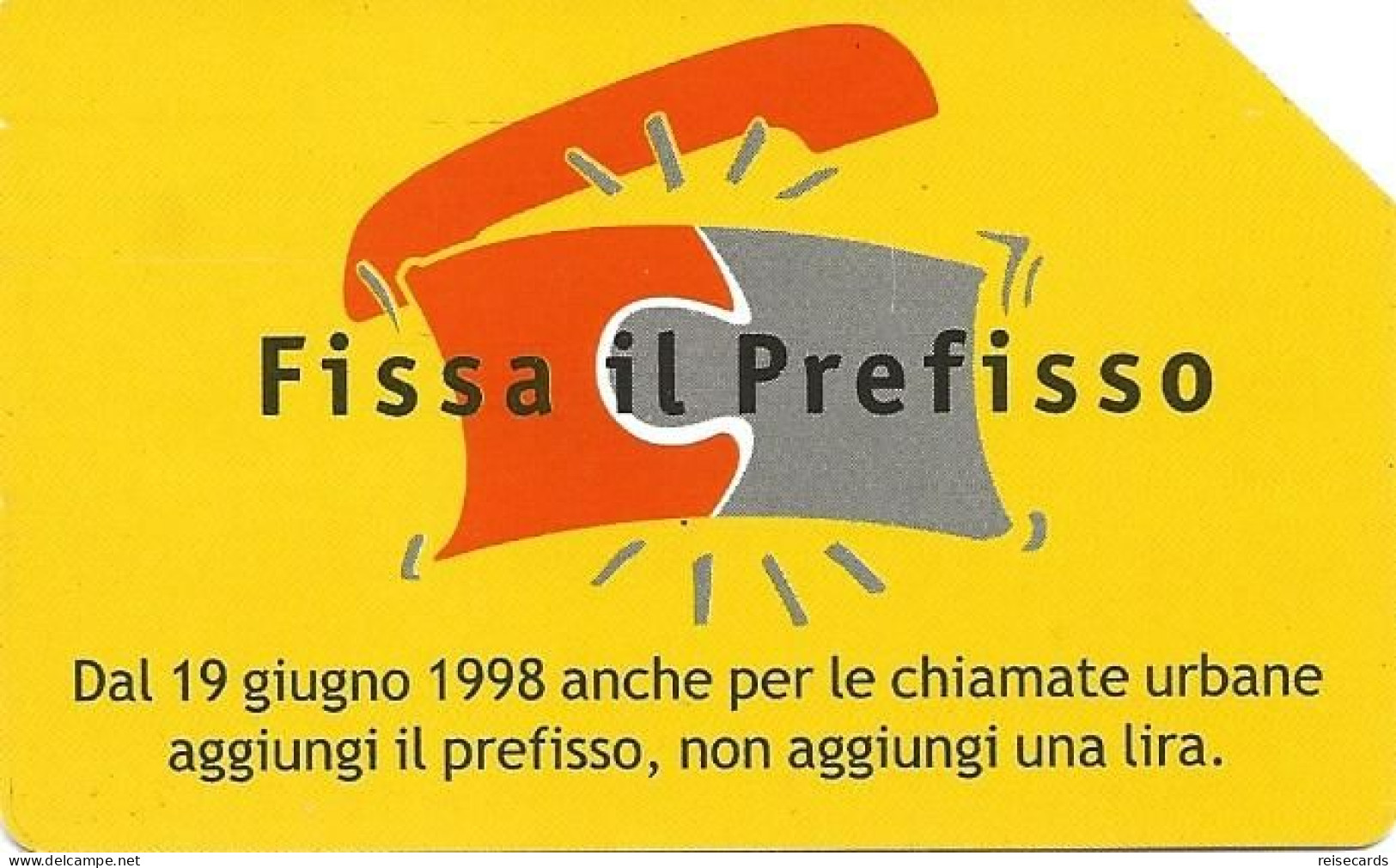 Italy: Telecom Italia - Fissa Il Prefisso - Public Advertising
