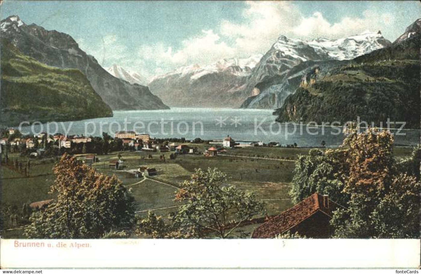 11960423 Brunnen SZ Vierwaldstaettersee Und Die Alpen Brunnen - Otros & Sin Clasificación