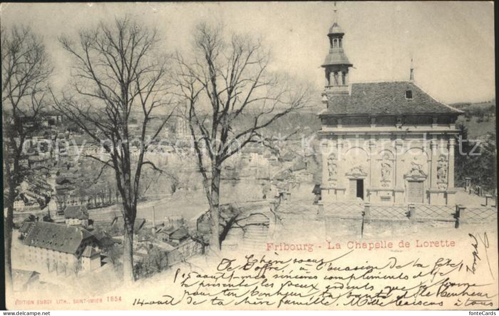 11960002 Fribourg FR Chapelle De Lorette Fribourg - Otros & Sin Clasificación