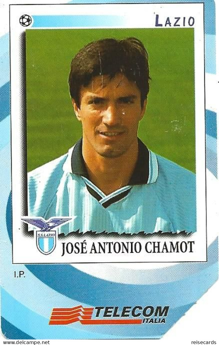 Italy: Telecom Italia - Panini, José Antonio Chamot, Lazio (18x3mm) - Openbare Reclame