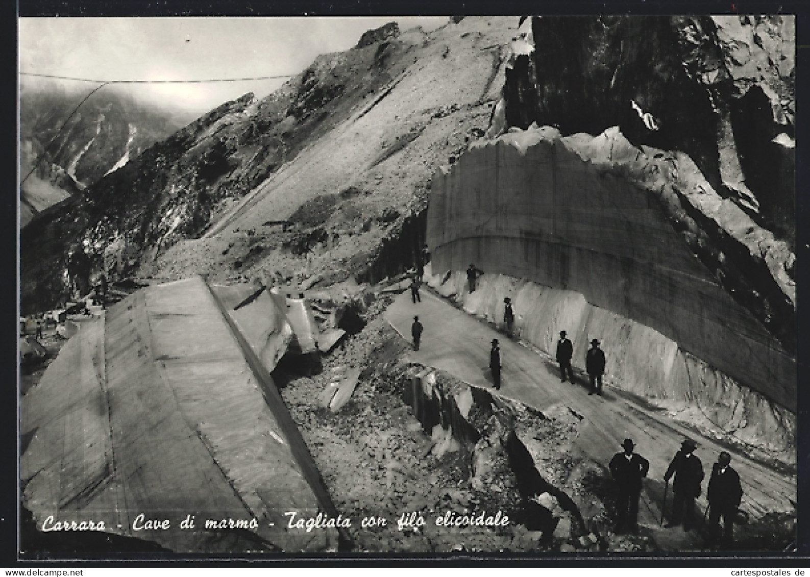 Cartolina Carrara, Cave Di Marmo, Tagliata Con Fila Elicoidale  - Carrara
