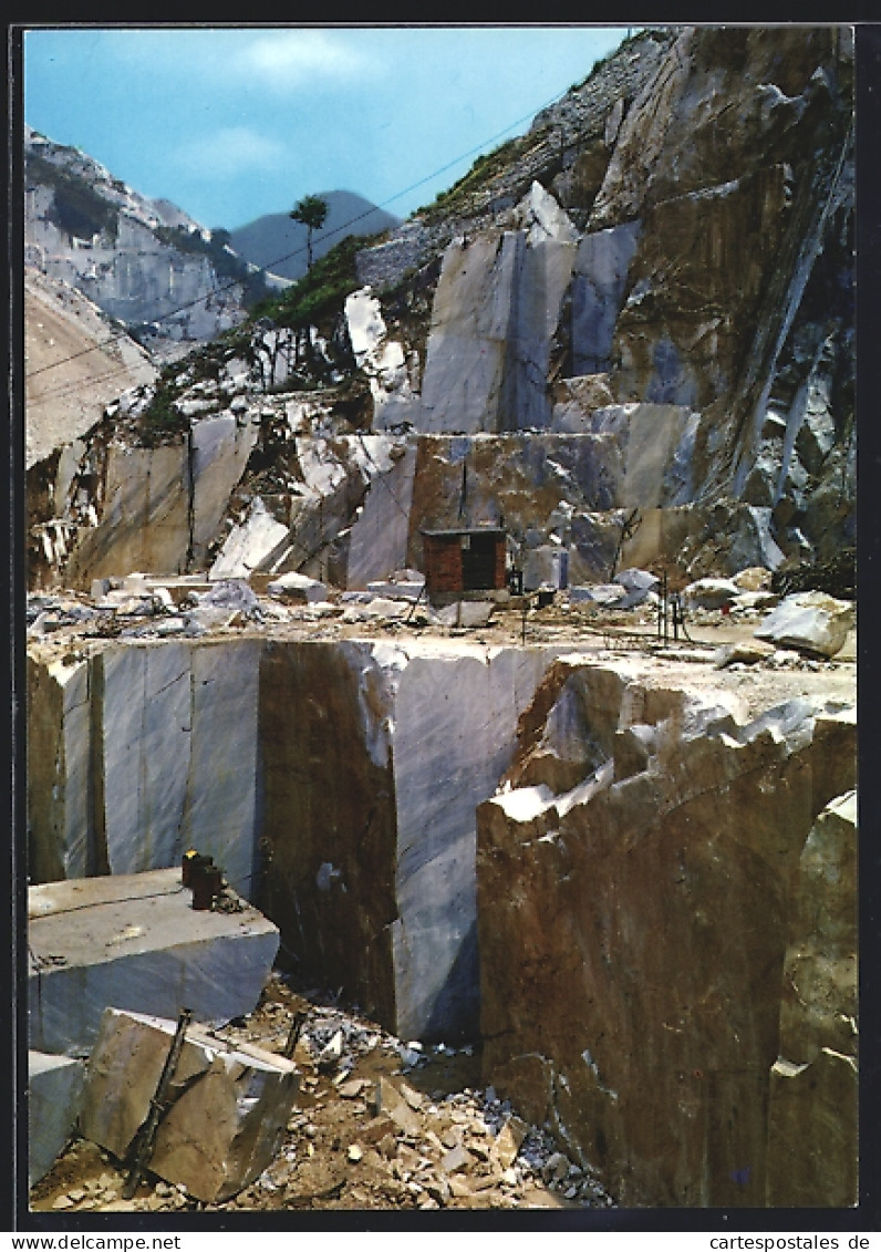 Cartolina Carrara, An Den Marmorbrüchen  - Carrara