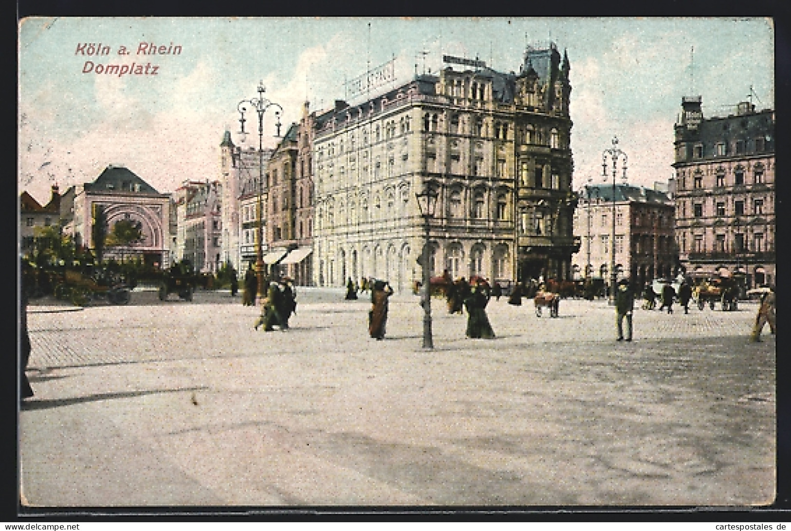 AK Köln, Domplatz Mit Hotel St. Paul  - Autres & Non Classés