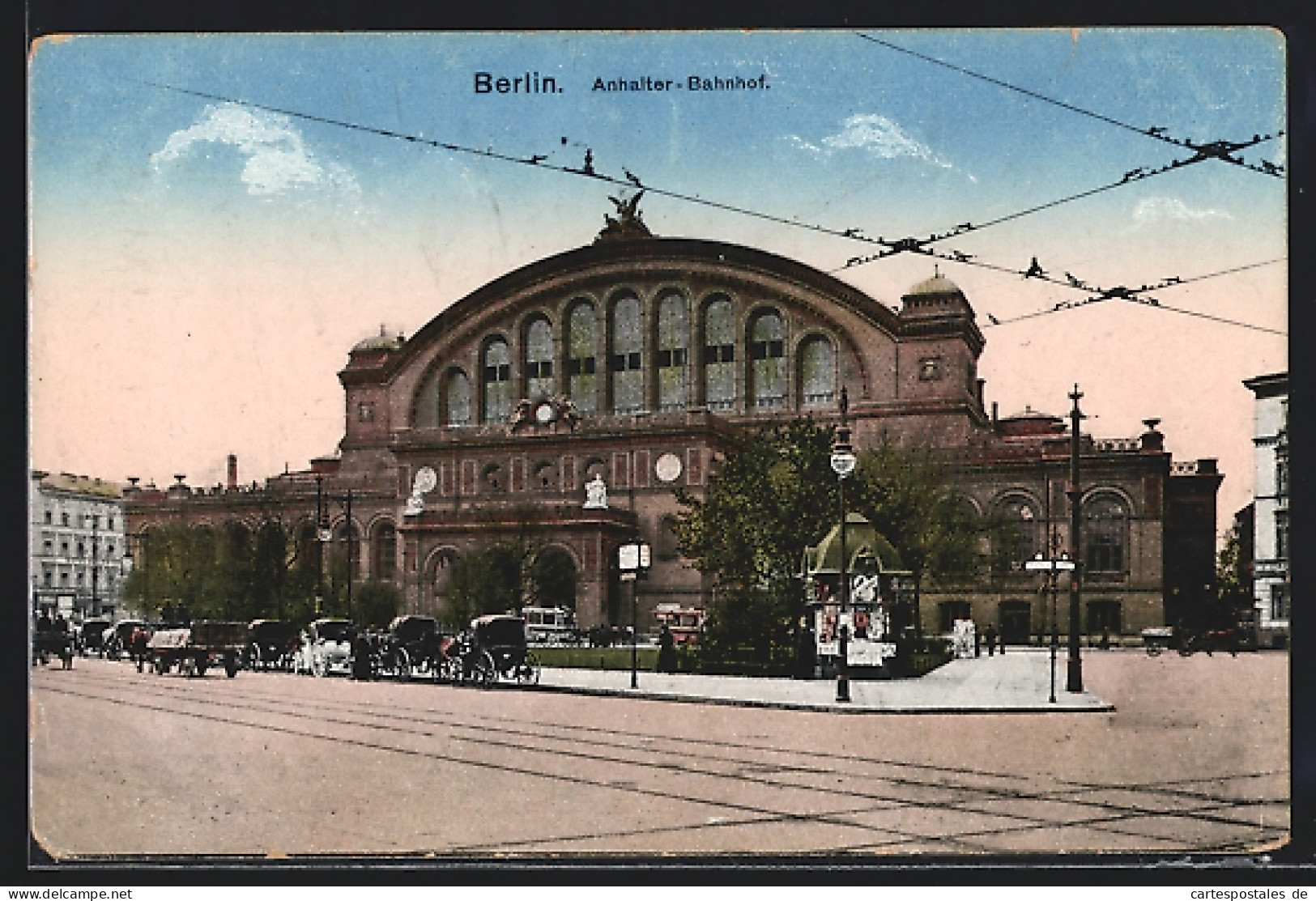 AK Berlin-Kreuzberg, Askanischer Platz Mit Anhalter Bahnhof Und Pavillon  - Kreuzberg