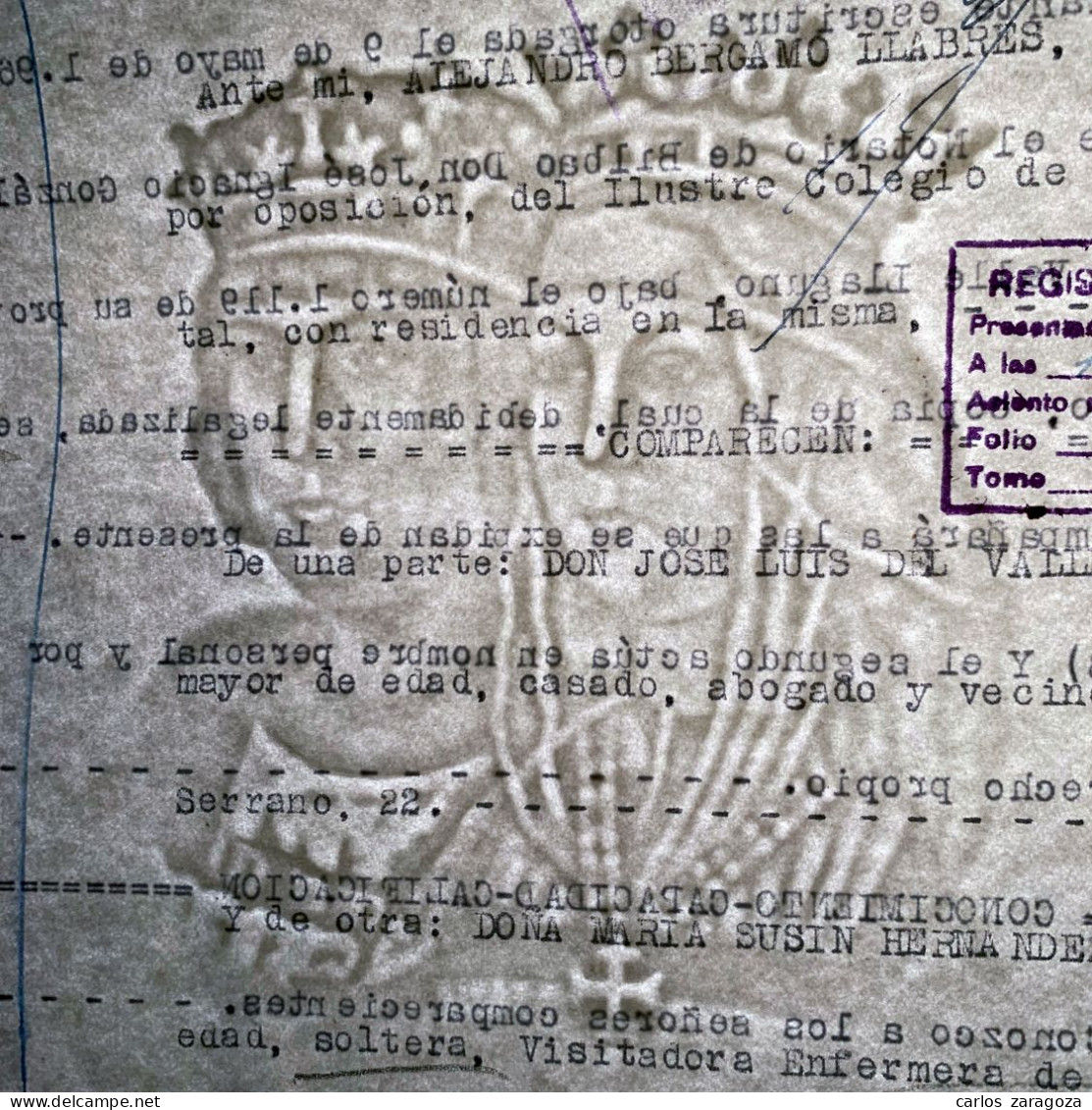 ESPAÑA 1962 — TIMBRE DEL ESTADO De 10 Ptas—Pliego Fiscal. Marca De Agua: REYES CATÓLICOS - Revenue Stamps
