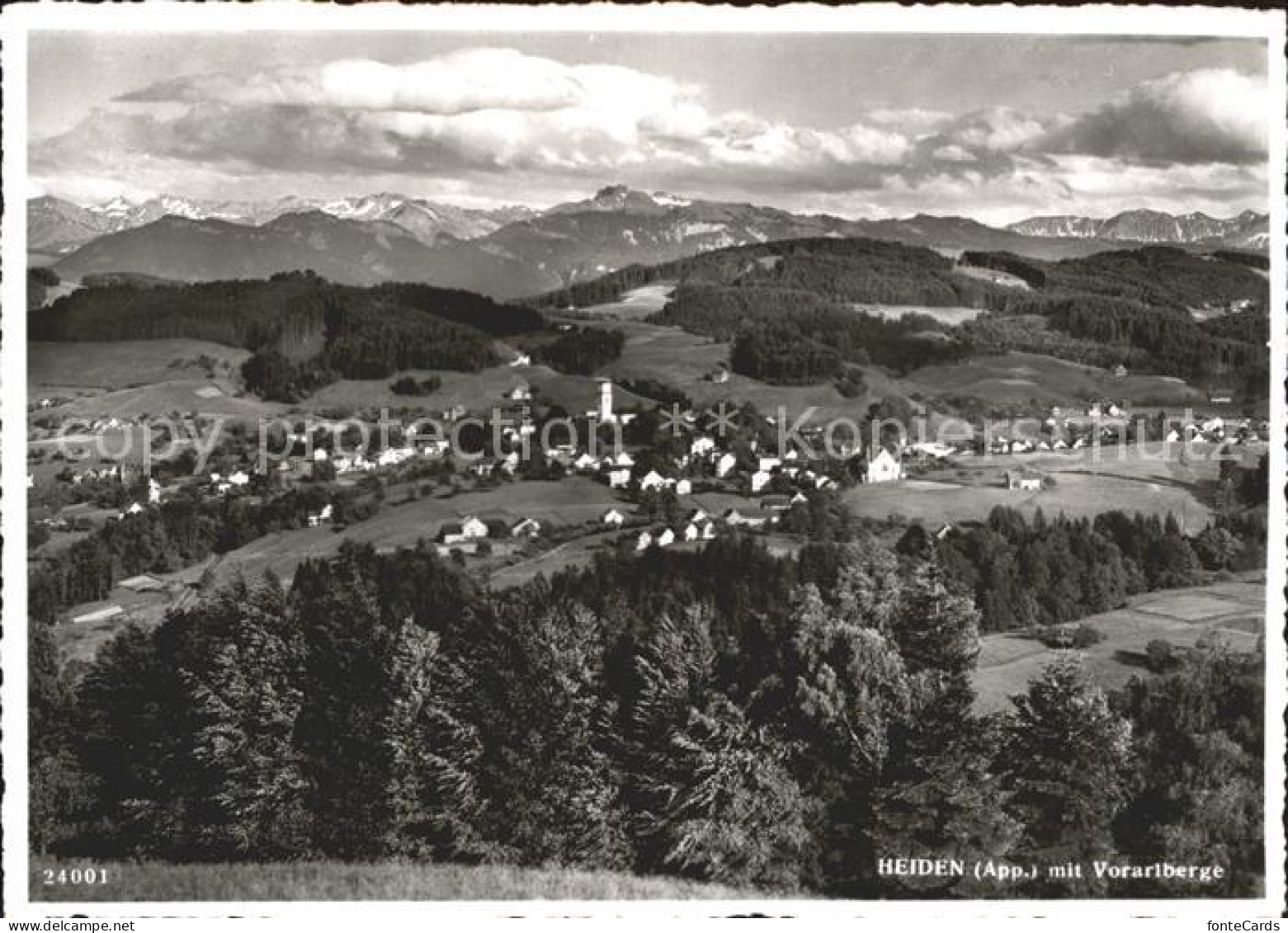 11956123 Heiden AR Mit Vorarlberge Panorama Heiden - Other & Unclassified