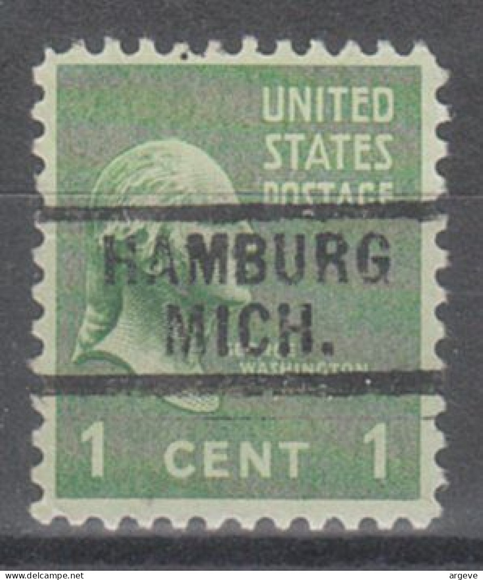 USA Precancel Vorausentwertungen Preo Locals Michigan, Hamburg 729 - Precancels