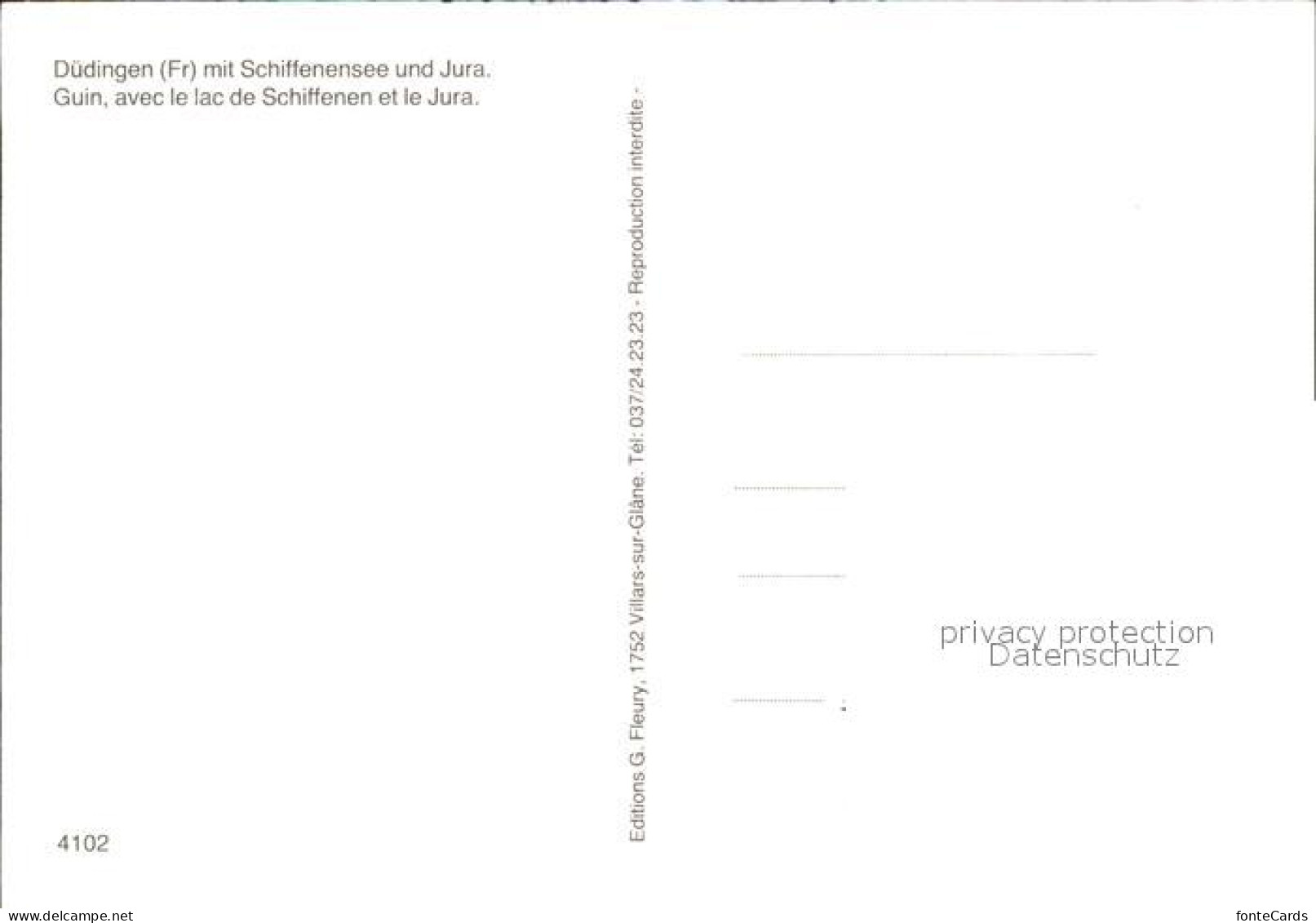 11955462 Duedingen Schiffenensee Jura  Duedingen - Other & Unclassified
