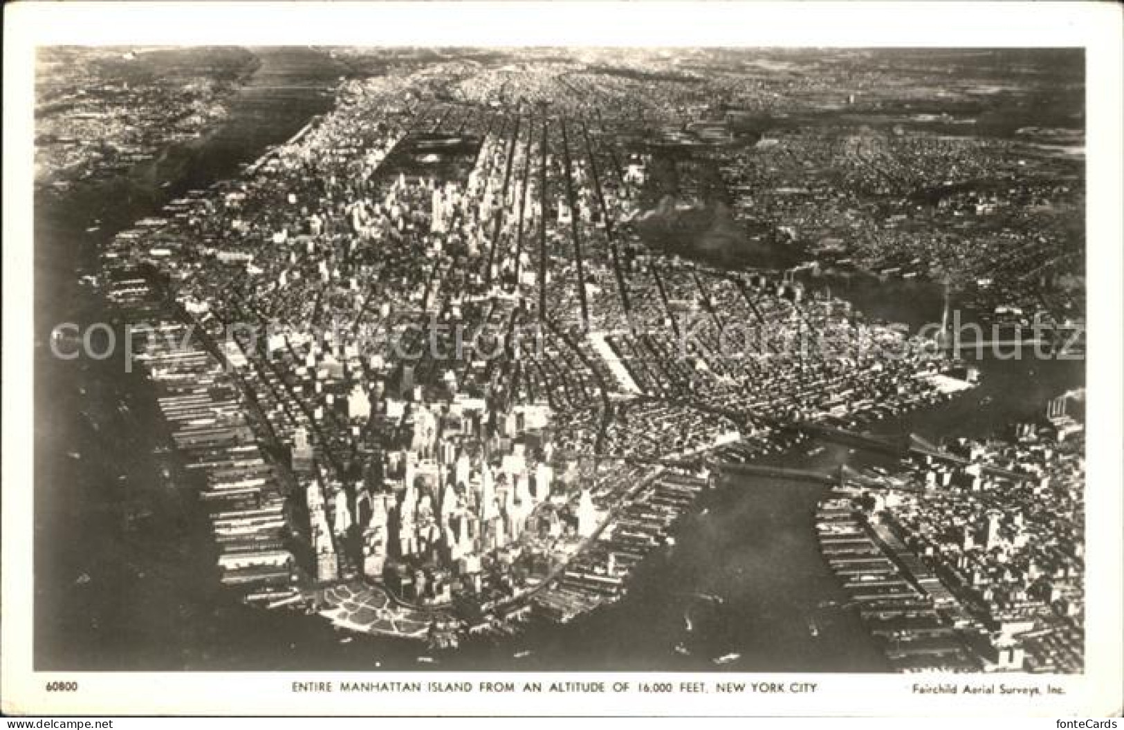 11954398 New_York_City Fliegeraufnahme Manhattan Island - Andere & Zonder Classificatie