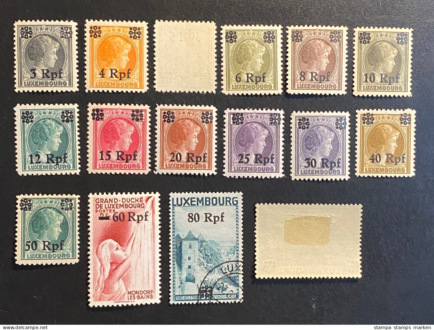 Deutsches Reich Besetzung 1940 Freimarken LUXEMBURG Mi. 17 - 32 (postfrisch/** MNH, Falz/*, Gestempelt/o) - Ocupación 1938 – 45