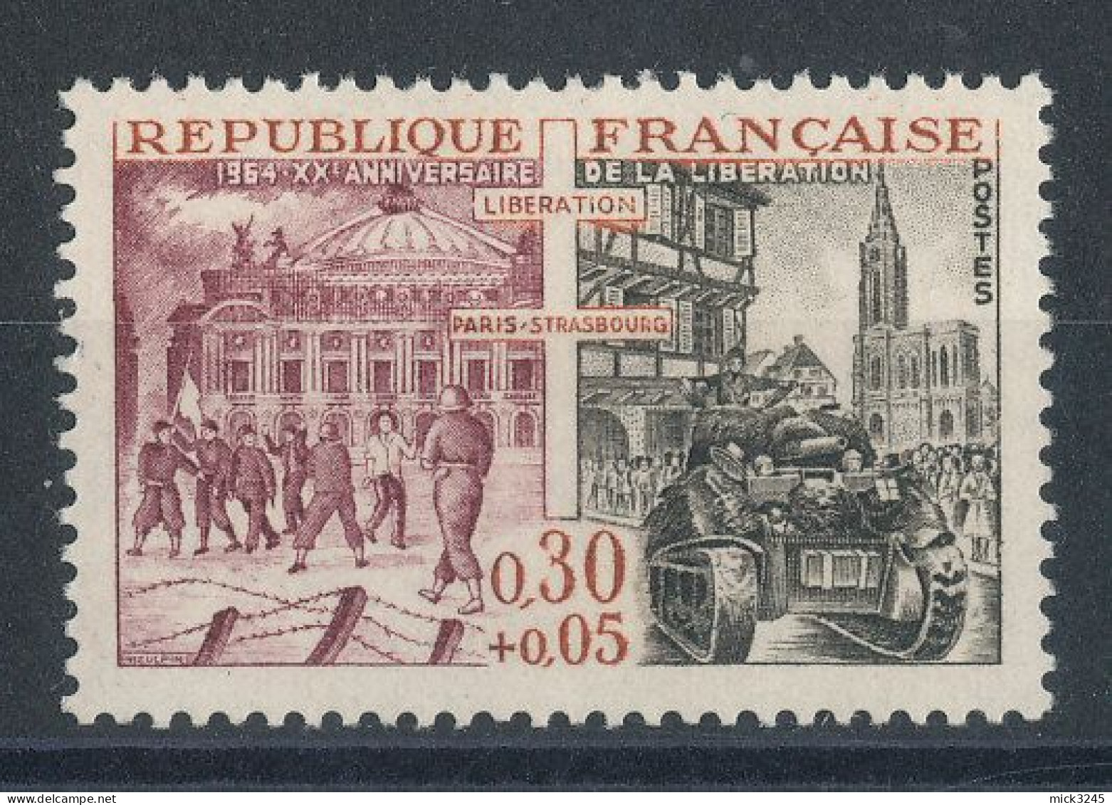 1410** Libération De Paris Et De Strasbourg - Unused Stamps