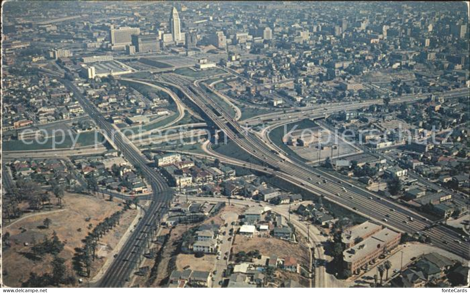 11953022 Los_Angeles_California Fliegeraufnahme Autobahn - Sonstige & Ohne Zuordnung