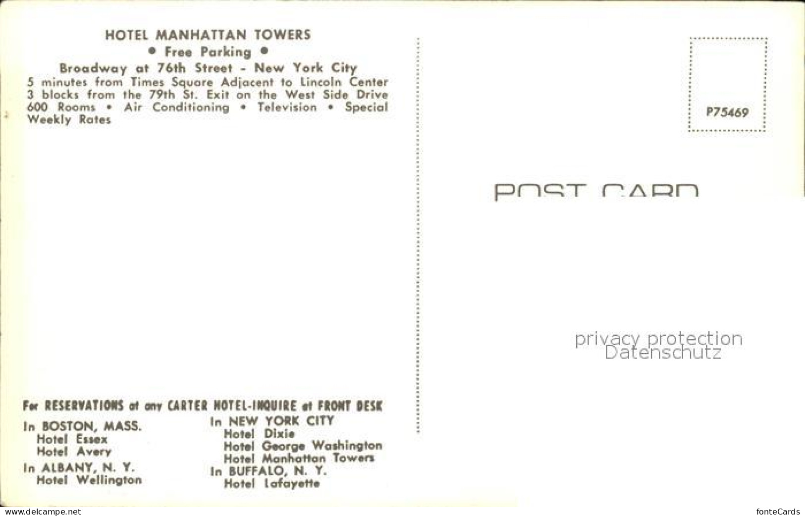 11953021 New_York_City Hotel Manhatton Towers - Autres & Non Classés