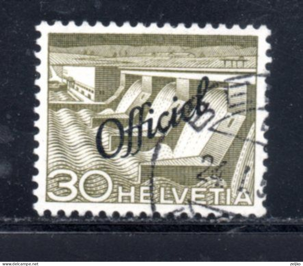 Switzerland, Used, Official, 1950, Michel 69 - Dienstzegels
