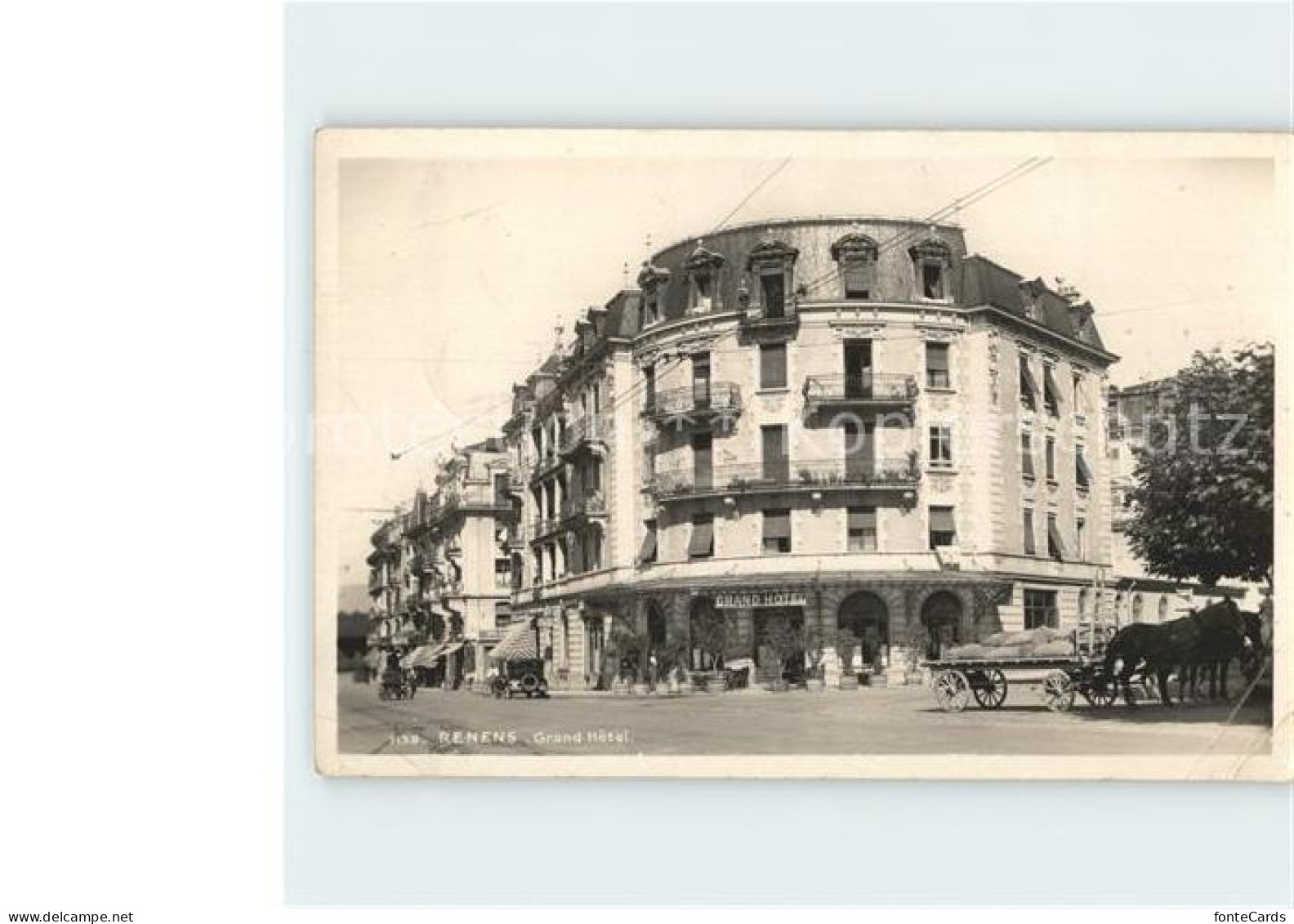 11949534 Renens Grand Hotel Pferdefuhrwerk Renens - Autres & Non Classés