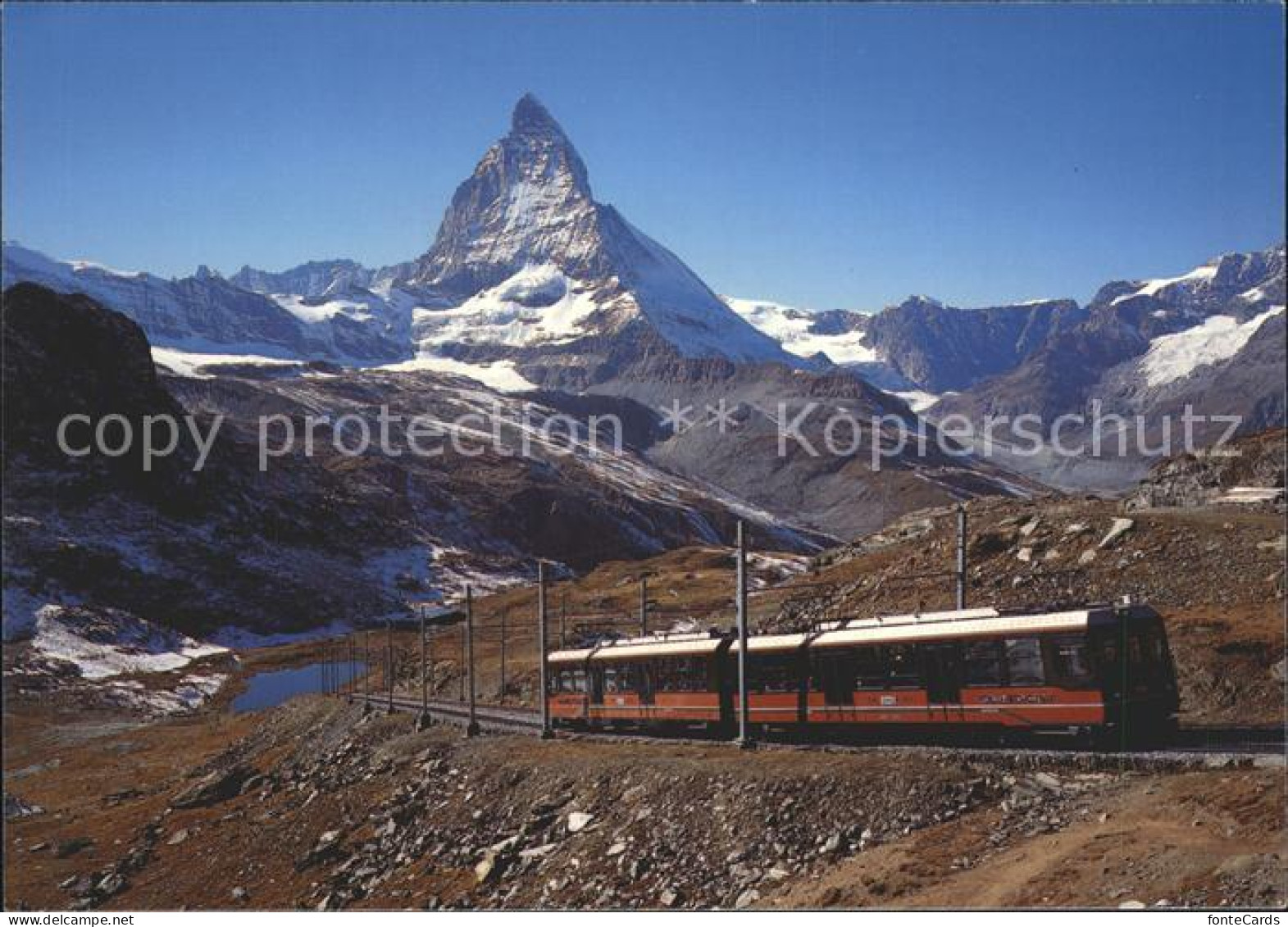 11948763 Zermatt VS Gornergratbahn Mit Matterhorn  - Autres & Non Classés
