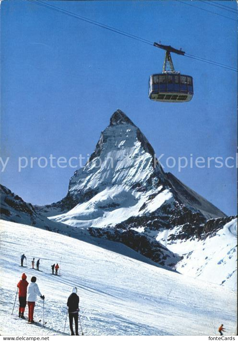 11948640 Zermatt VS Luftseilbahn Furgg Matterhorn Wintersportplatz Walliser Alpe - Autres & Non Classés