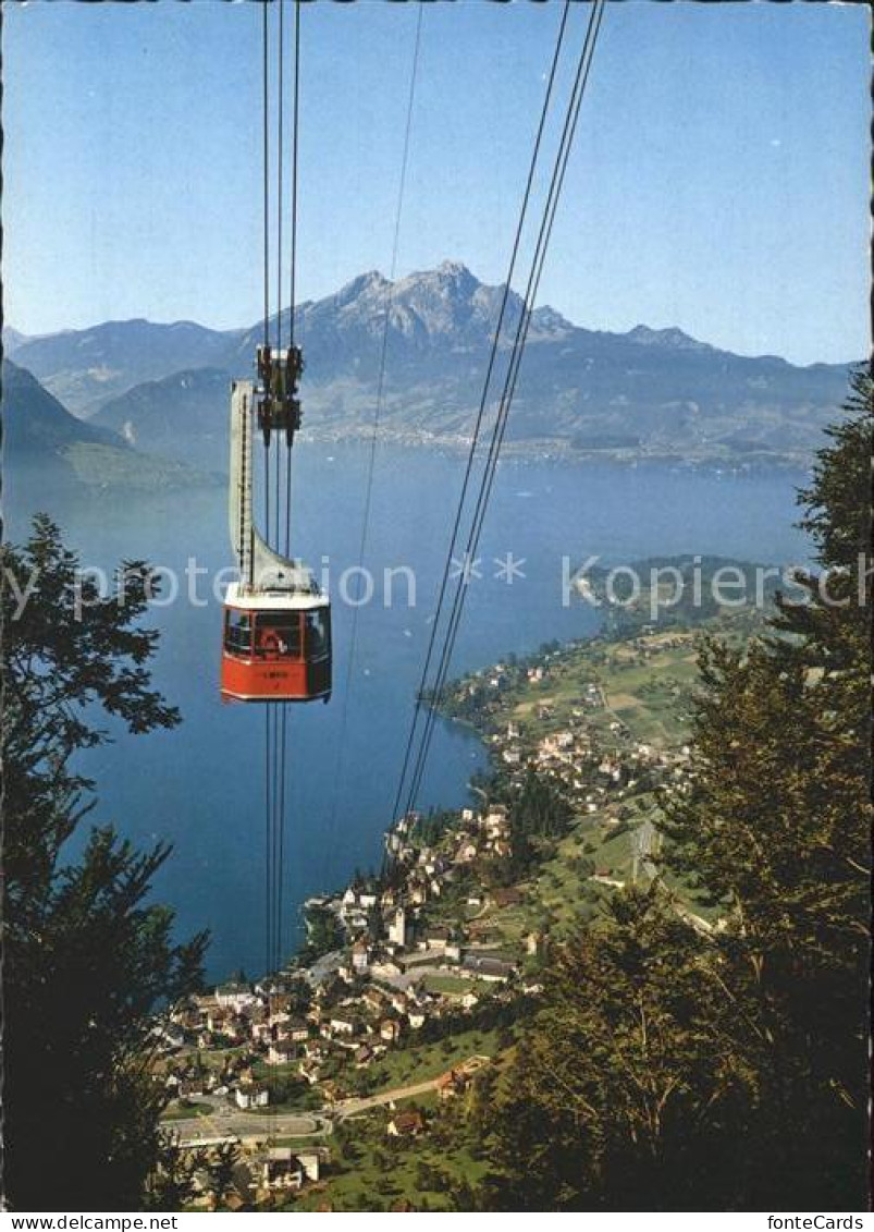 11947673 Weggis Vierwaldstaettersee Luftseilbahn Weggis Rigi Kaltbad Vierwaldsta - Otros & Sin Clasificación