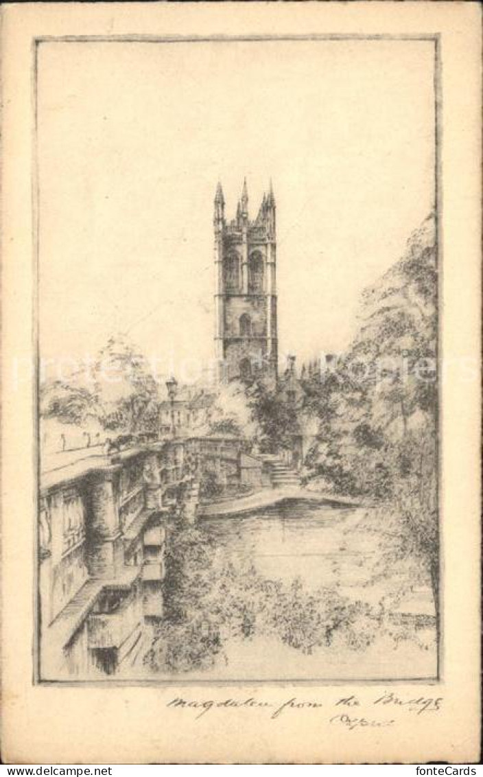 11947202 Oxford Oxfordshire Magdalen Tower Penpoint-Series Tuck's-Verlag-Nr. 230 - Sonstige & Ohne Zuordnung