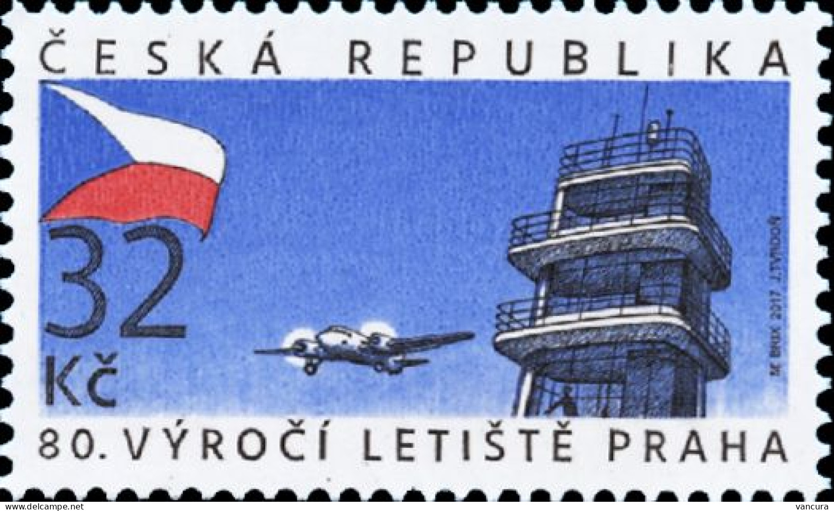 ** 921 Czech Republic Prague Airport Of Vaclav Havel 2017 - Unused Stamps