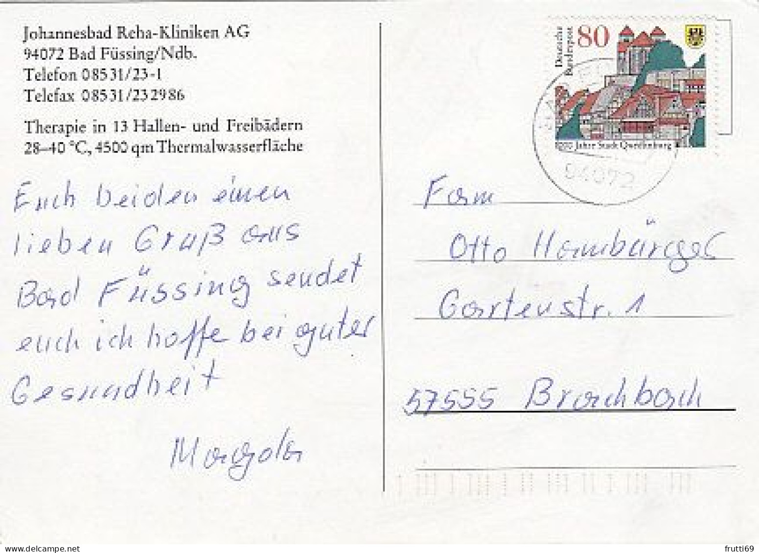 AK 215968 GERMANY - Bad Füssing - Johannesbad-Reha-Kliniken AG - Bad Füssing