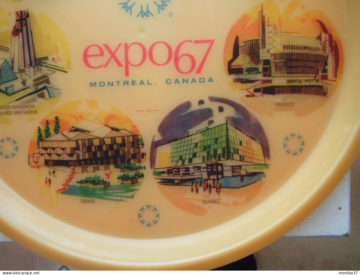 Plateau Souvenir Du Canada Exposition Montréal En 1967 1970 - Oggetti 'Ricordo Di'