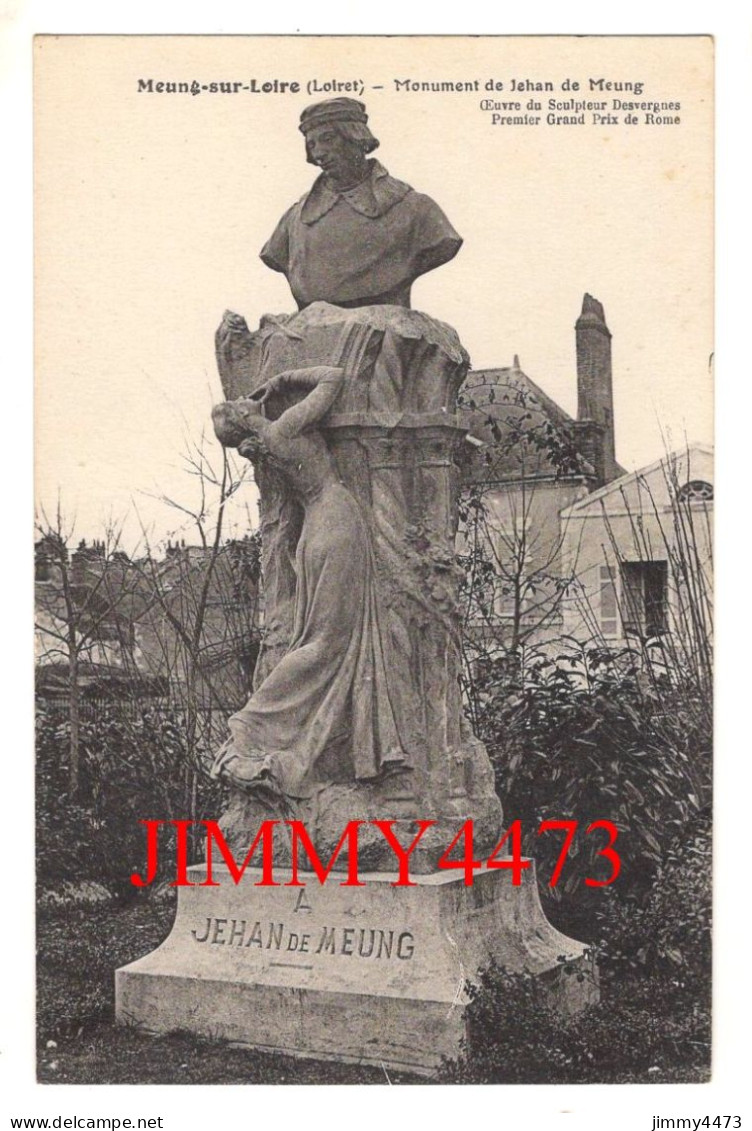 CPA - Meung-sur-Loire En 1938 - Monument De Jehan De Meung - Edit. L. Lenormand - Other & Unclassified