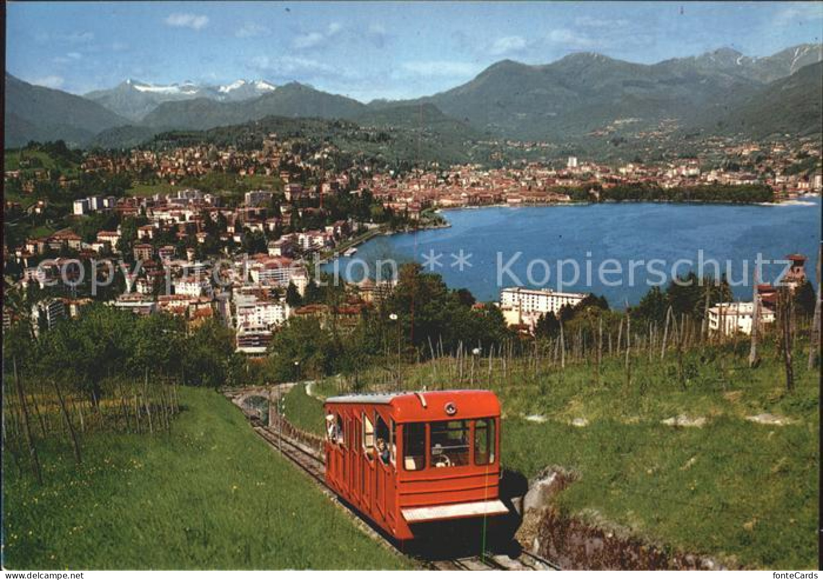 11946734 Paradiso TI Con La Funiculare Del San Salvatore Paradiso - Autres & Non Classés