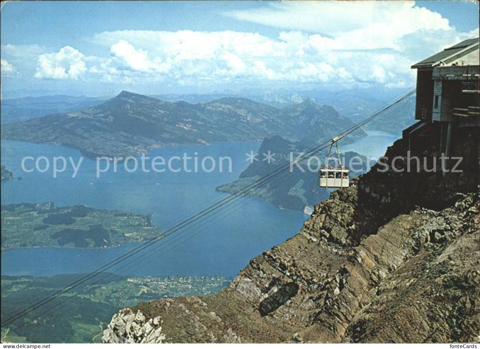 11946613 Vierwaldstaettersee SZ Mit Pilatus Luftseilbahn Rigi Und Buergenstock B - Otros & Sin Clasificación