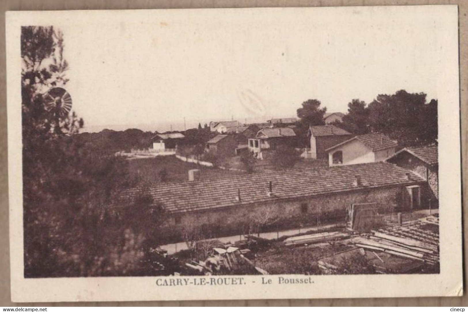 CPA 13 - CARRY Le ROUET - Le Pousset - TB  PLAN Partie Quartier Du Village Avec Détails Maisons - Carry-le-Rouet