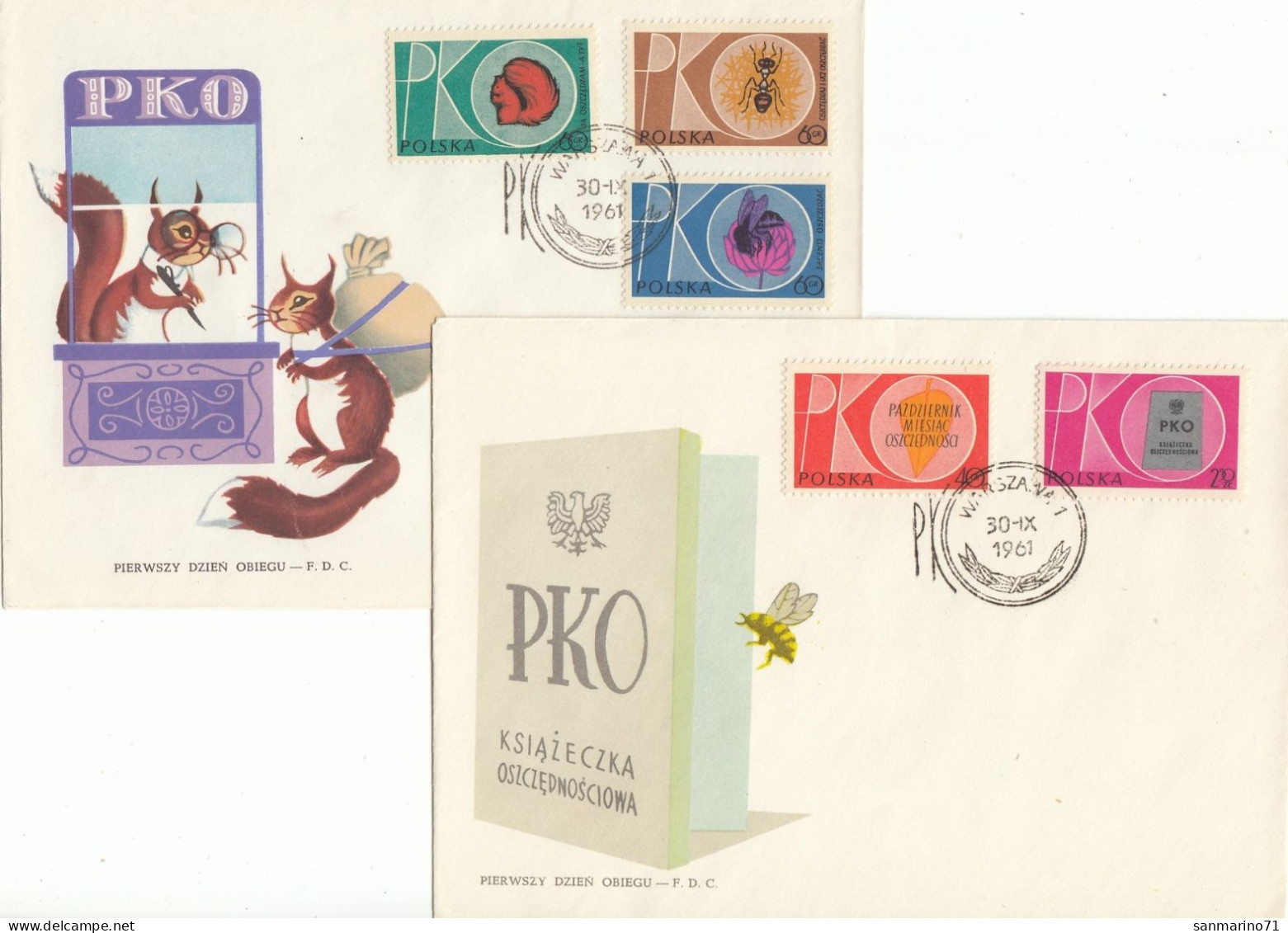 FDC POLAND 1261-1265 - Unclassified