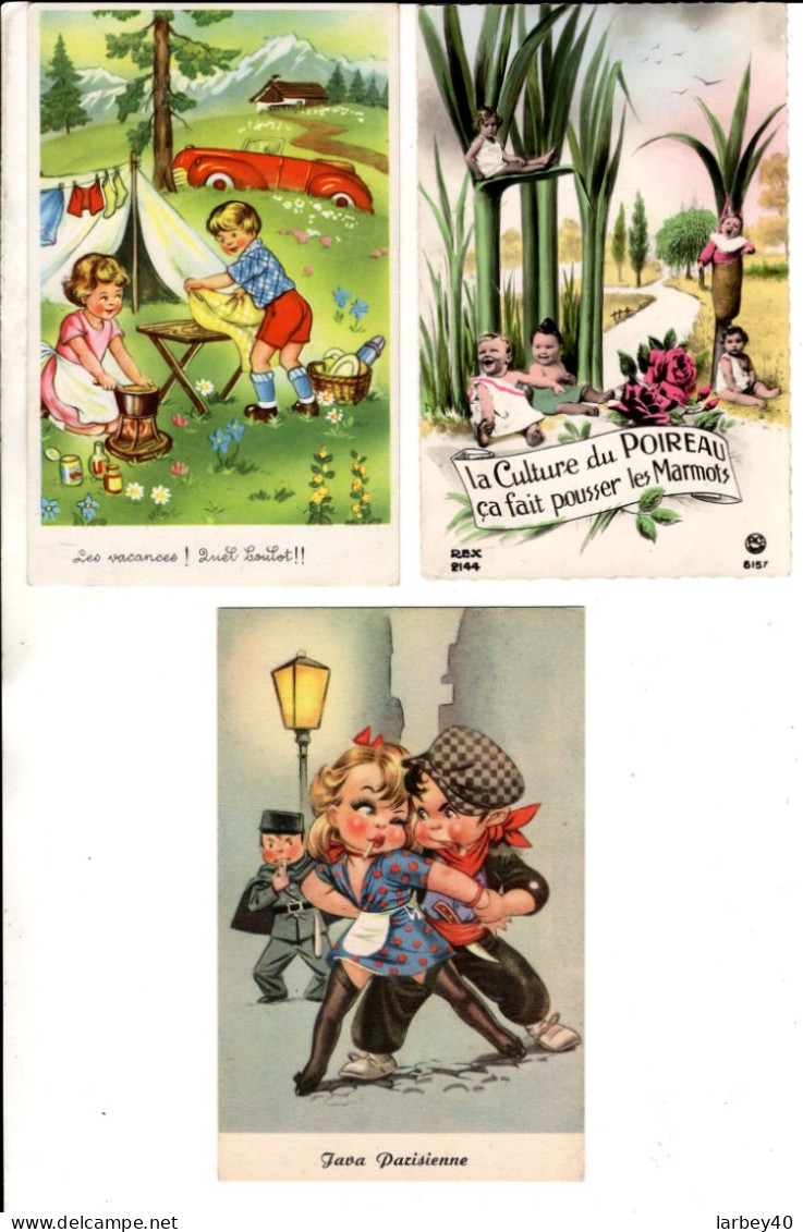 10 Cpa Fantaisie Enfant - Illustrateur Bebe - 1900-1949