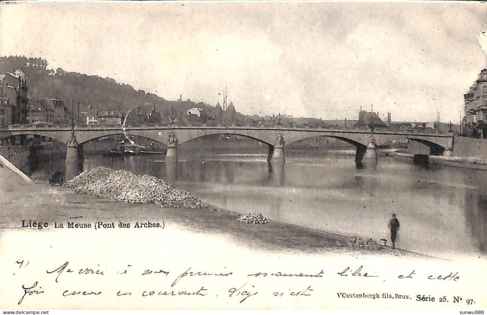 Liège - La Meuse (Pont Des Arches) (V Cortenbergh Fils 1902) - Liège