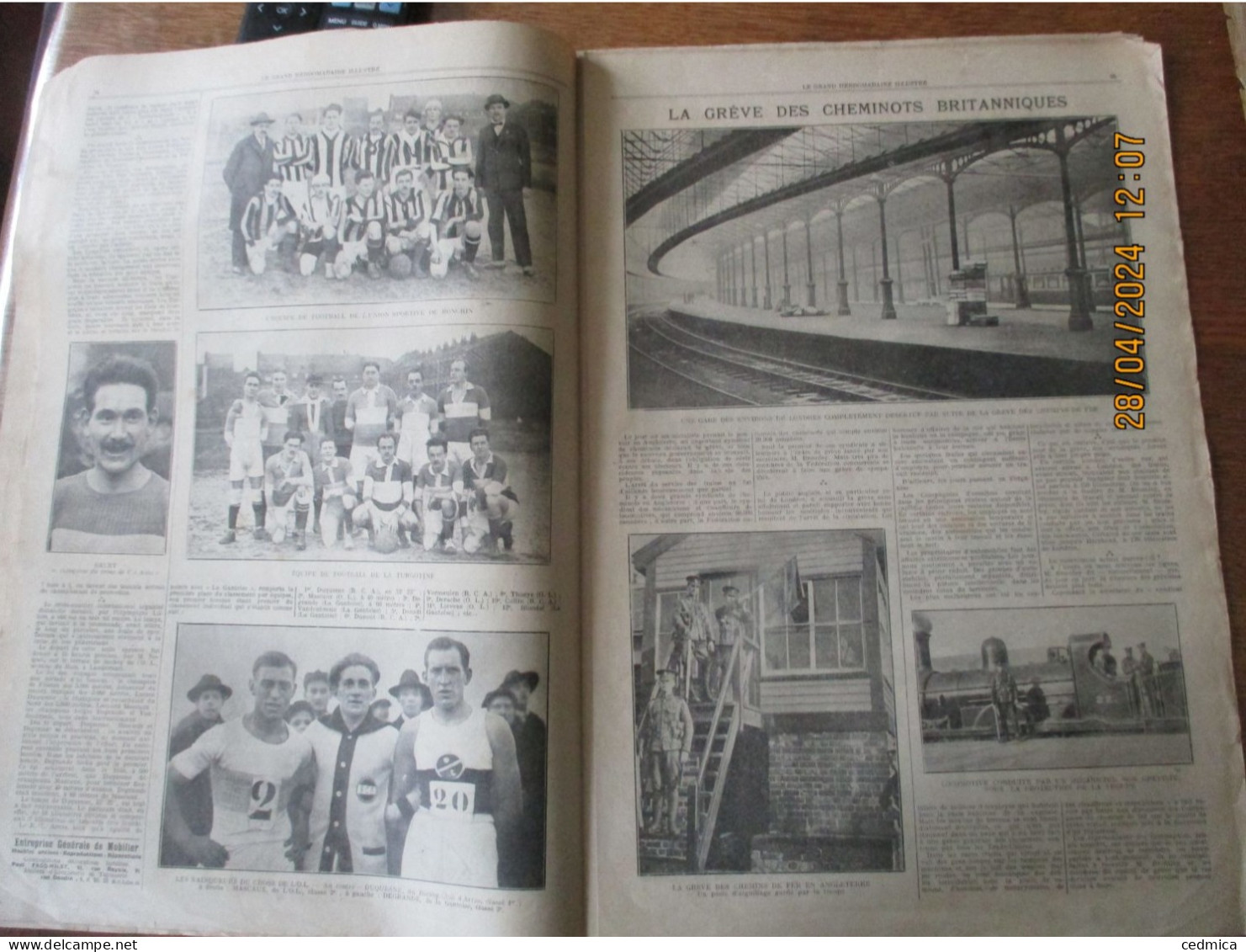 LE GRAND HEBDOMADAIRE ILLUSTRE DU NORD 27 JANVIER 1924 LA FÊTE DE BIENFAISANCE DE LA PREFECTURE,LES SPORTS,LA GRÊVE DES - Picardie - Nord-Pas-de-Calais