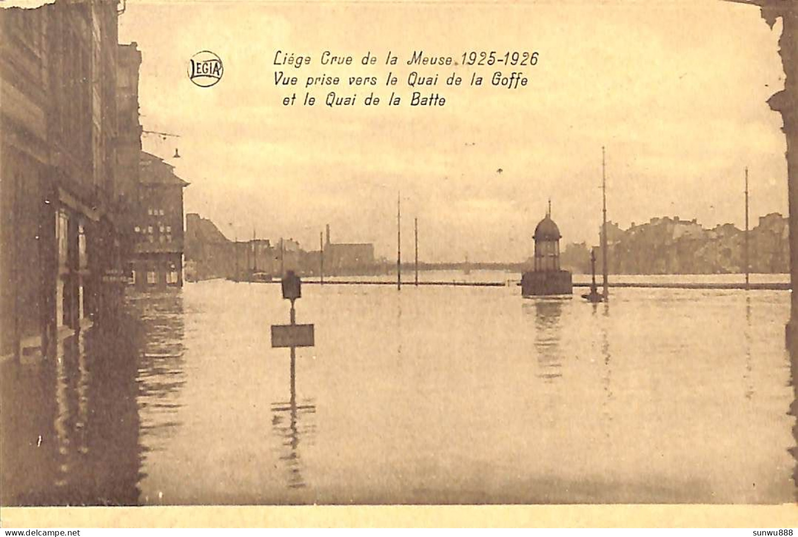 Liège - Crue De La Meuse 1925-1926 Quai De La Batte - Liege