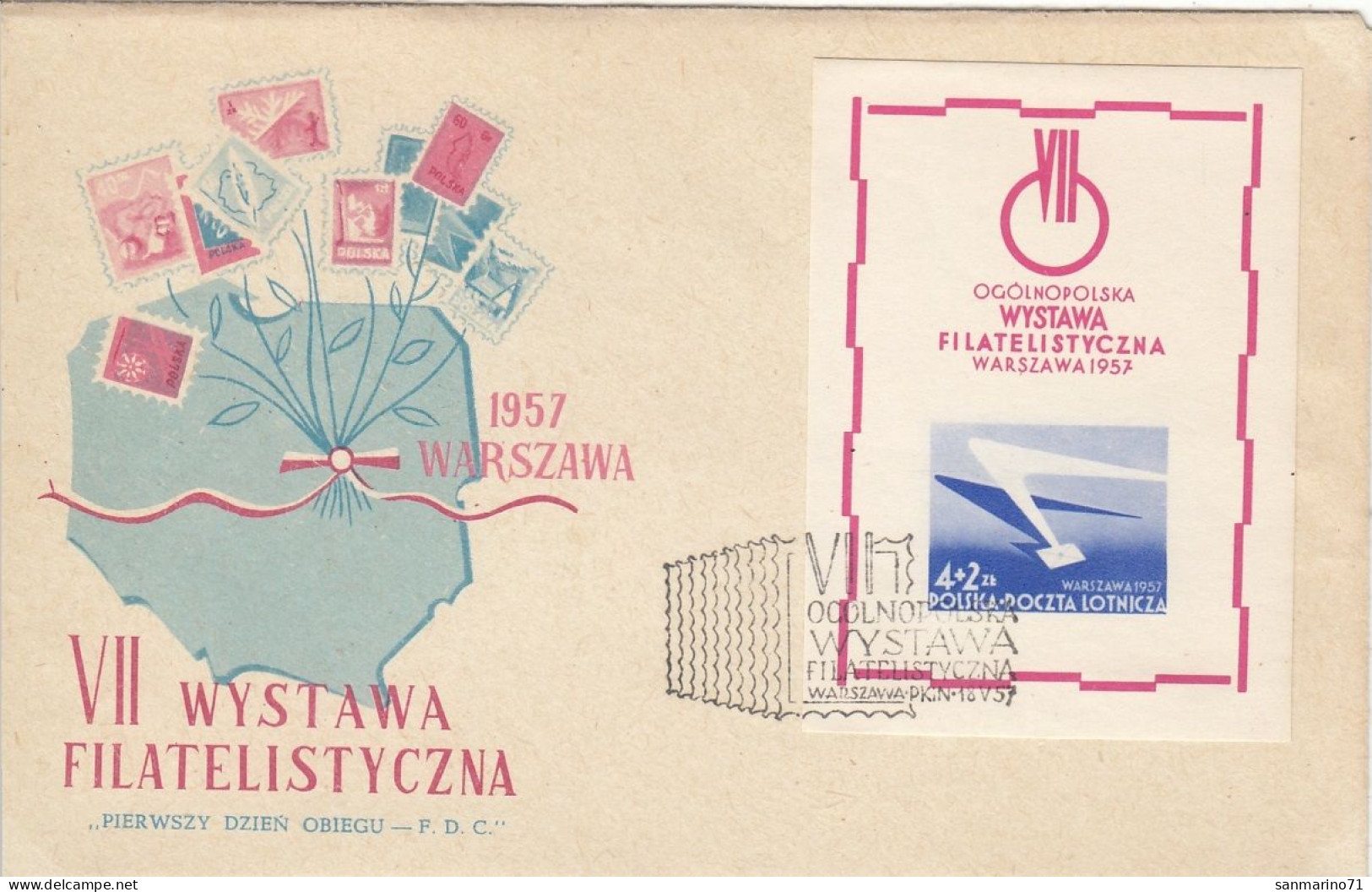 FDC POLAND Block 21 - Philatelic Exhibitions