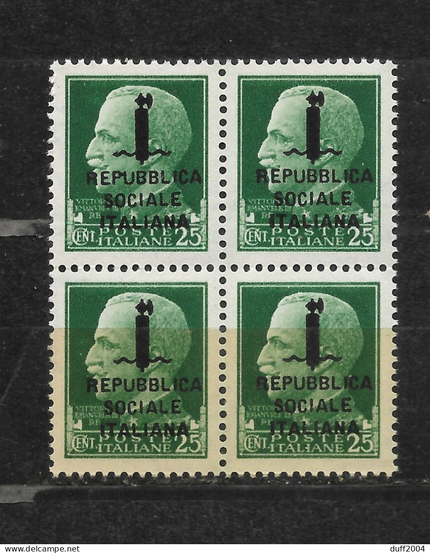 CENT.25 VERDE - FASCETTO NERO. - Mint/hinged