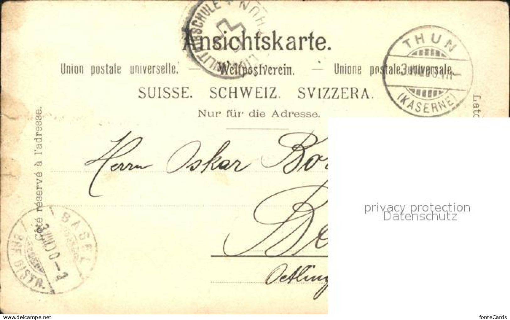 11943490 Thun BE Caserne Thun BE - Sonstige & Ohne Zuordnung