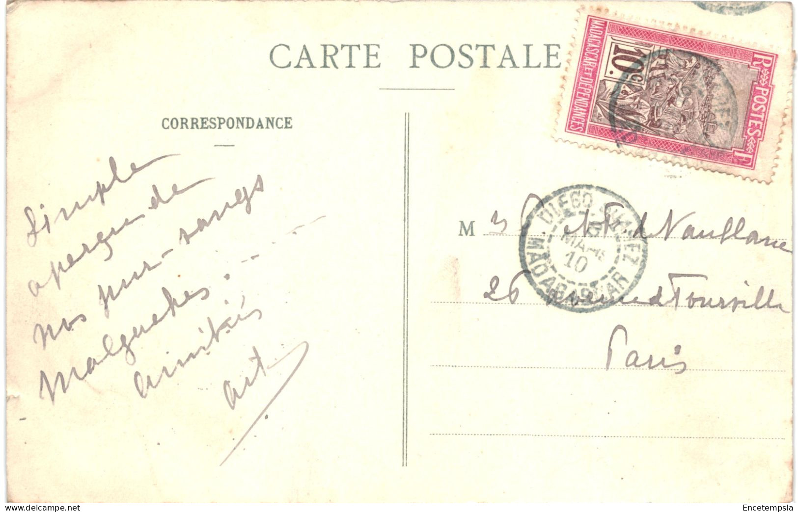CPA Carte Postale MADAGASCAR - Diégo-Suarez - La Rue Colbert VM80233 - Madagascar